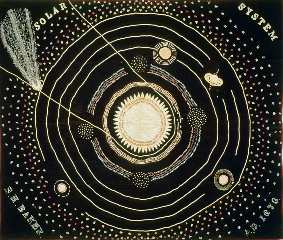 Solar quilt pattern representing cosmic patterns